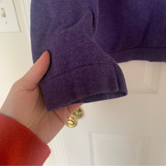 Banana Republic Men's Purple V-Neck Sweater Size Extra Large - Picture 4 of 7
